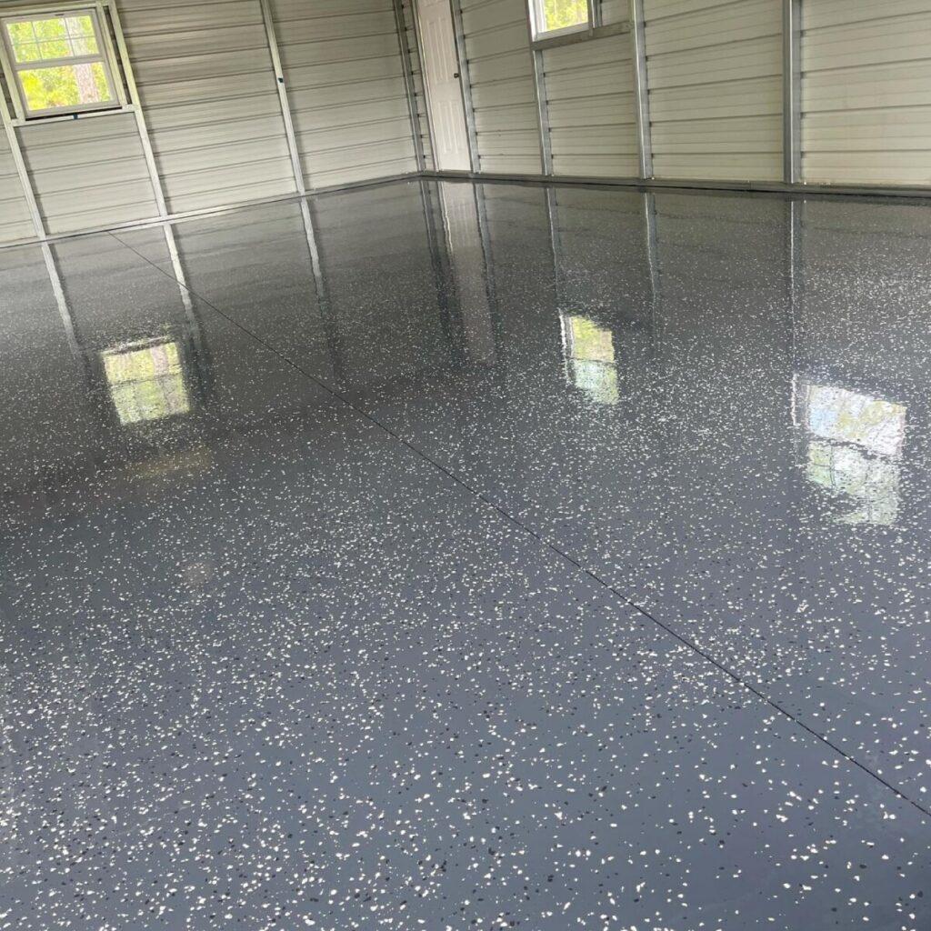 indoor epoxy flooring installation