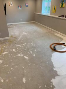 residential epoxy concrete coating process