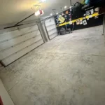 concrete garage before epoxy installed