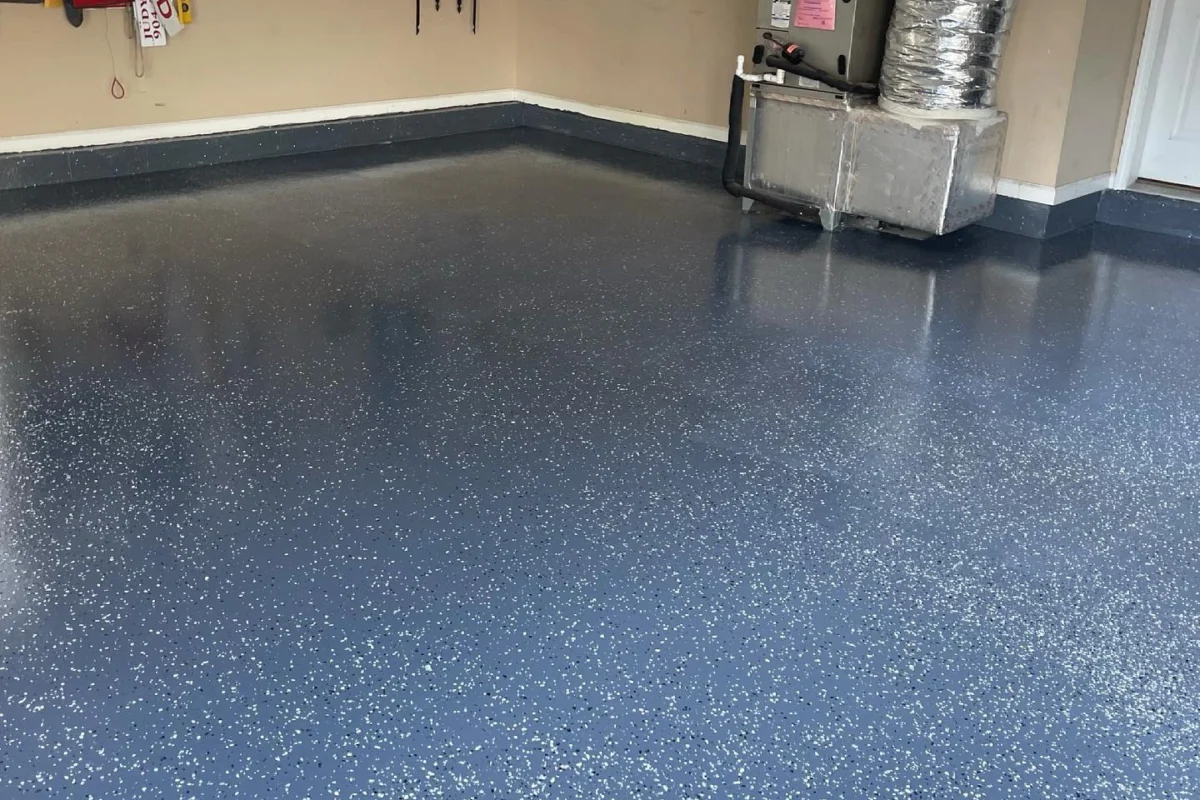Blue epoxy coating