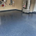 Blue epoxy coating