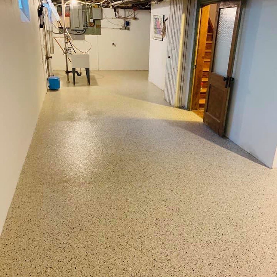Finished epoxy floor after Apex industrial install — Cold Storage Facility