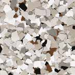 Coyote flake epoxy floor color
