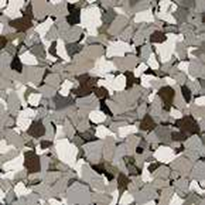 Creekbed flake epoxy floor color