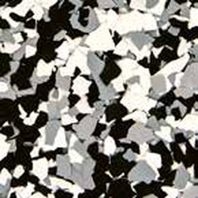 Domino flake epoxy floor color
