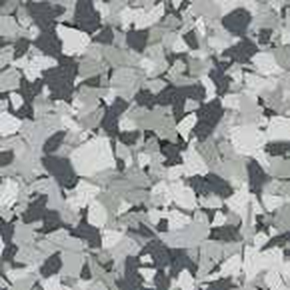 Gravel flake epoxy floor color