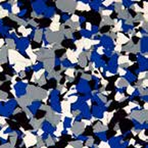 Orbit flake epoxy floor color