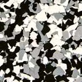 Domino flake epoxy floor color swatch